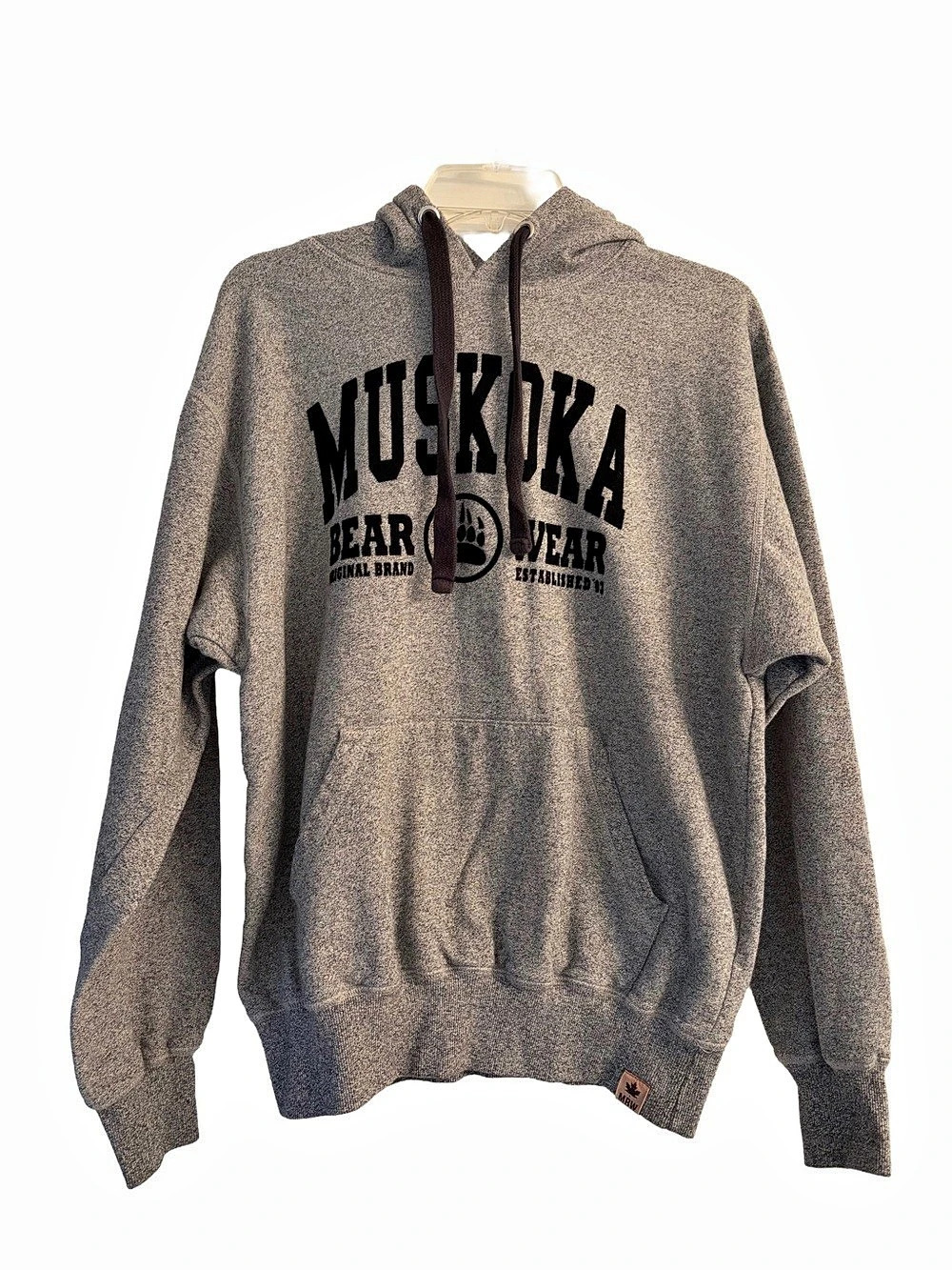 Muskoka Bear Wear Classic Camp Hoody Gray Small Hoodie